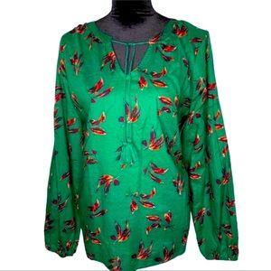SONOMA Long Sleeve Leaf Tassel Top